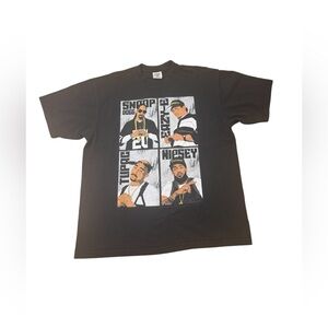 Shaka Wear Black Vintage Graphic T-Shirt Tupac Snoop Dogg Nipsey Hussle Eazy-E
